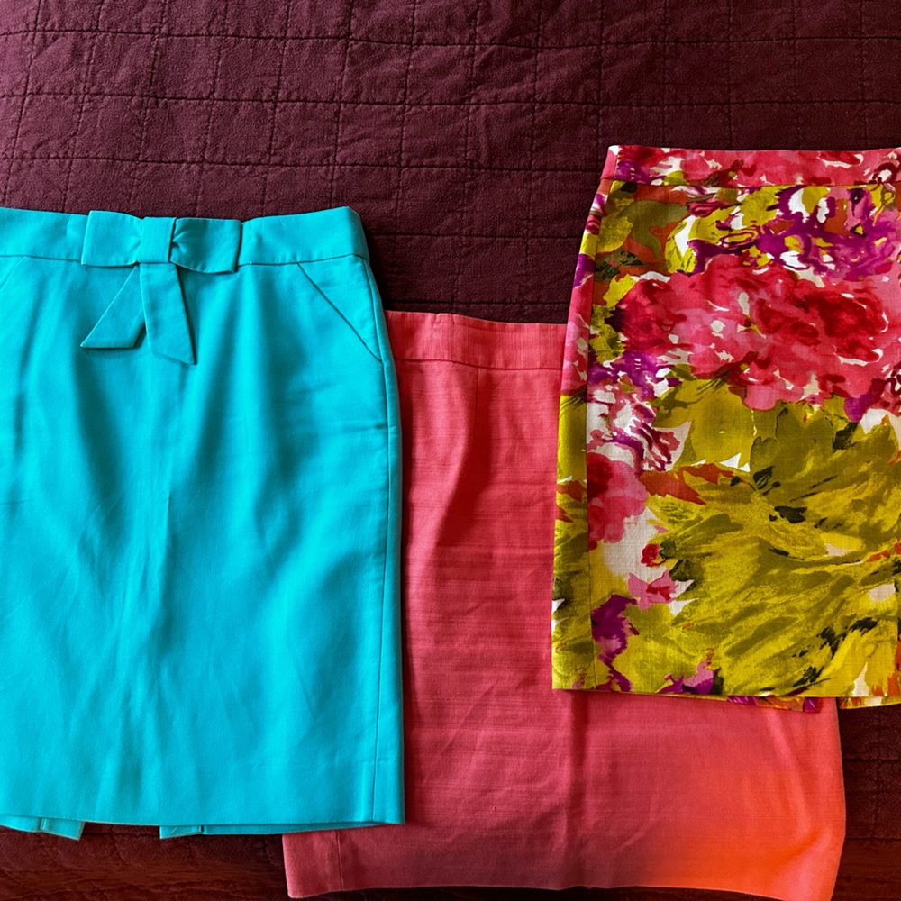 J.Crew Vintage pencil skirts, Lot of 3